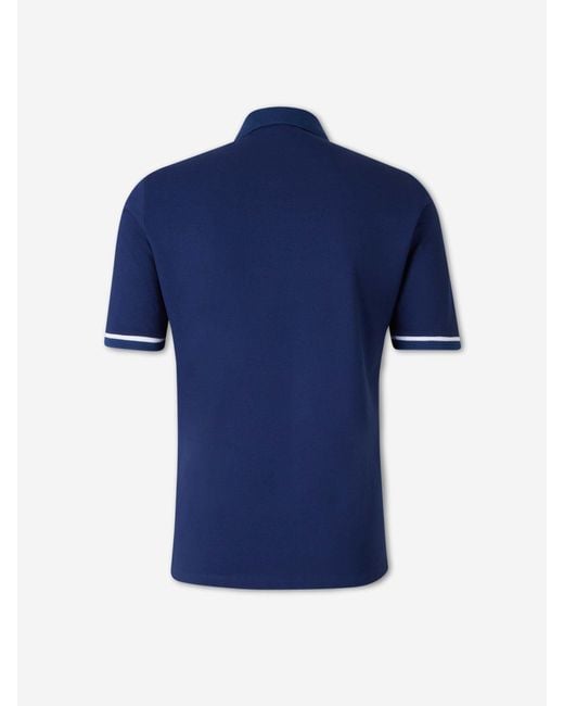 Santa Eulalia Blue Cotton Polo Shirt for men
