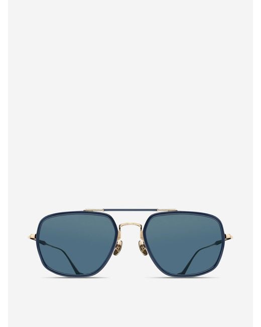 Matsuda Blue Aviator Sunglasses for men