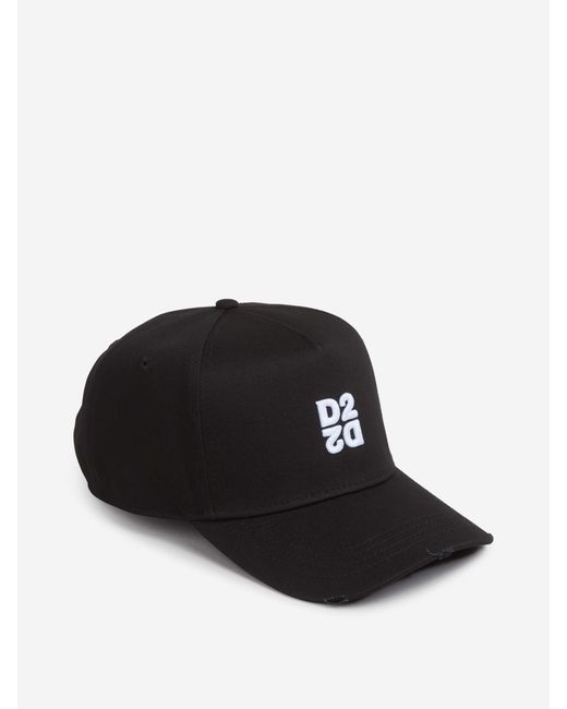 Berretto Logo di DSquared² in Black da Uomo