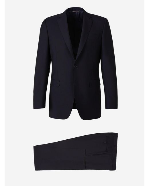 Canali Blue Impeccable Wool Suit for men
