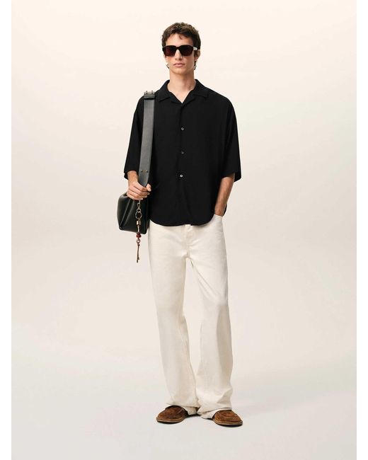 Camisa Ancha AMI de hombre de color Black