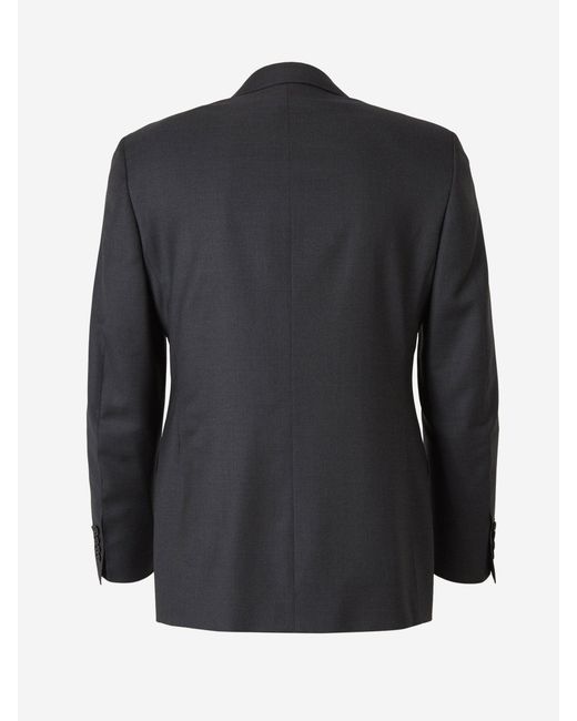 Canali Black Wool Suit for men