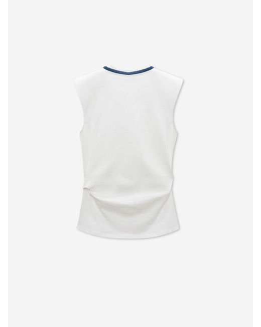 Dorothee Schumacher White Plain T-Shirt With Bow