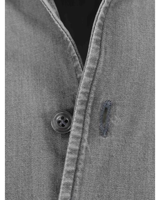 Santa Eulalia Gray Long Sleeve Shirt for men