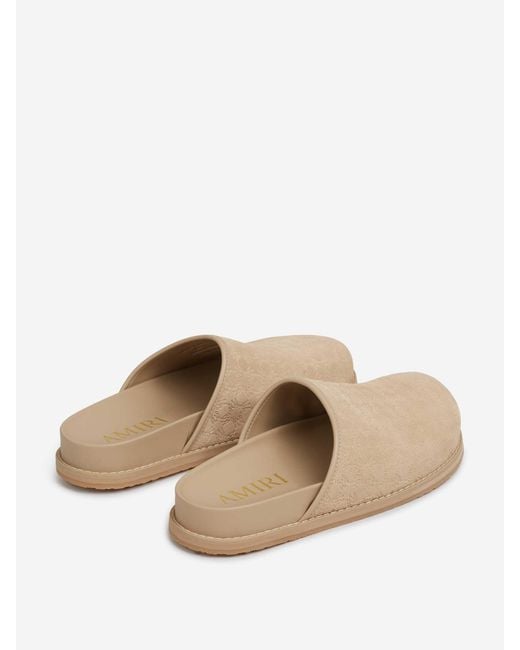 Amiri White Monogram Clogs for men