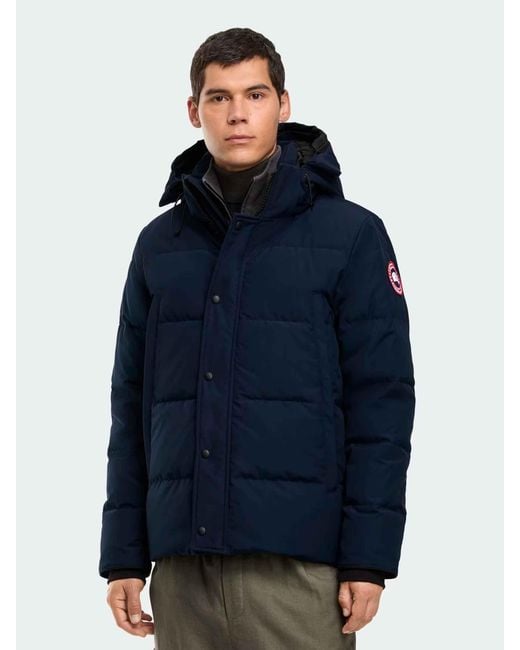 Canada Goose Blue Wyndham Short Feather Down Jacket for men