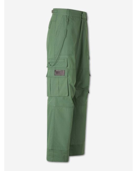 Carrera Green Wide Leg Pants Cargo for men