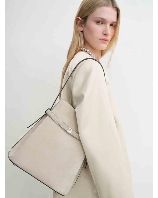 Totême  White Suede Belt Bag