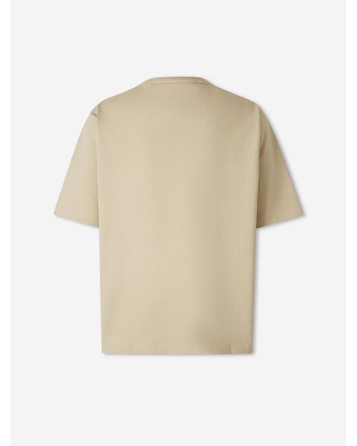 Lemaire Natural Short Sleeve T-Shirt for men