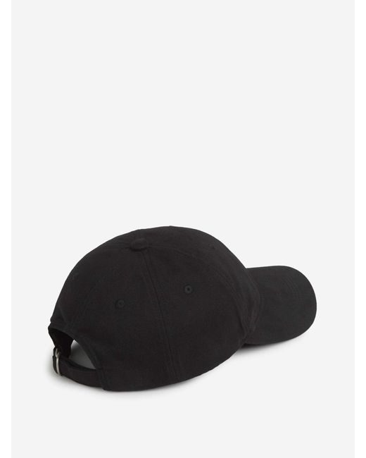 Gorra Algodón Logotipo Acne de hombre de color Black