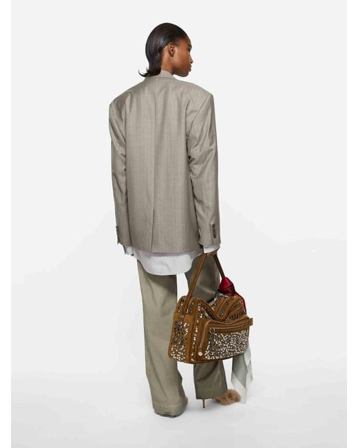 Blazer Superposé Acne en coloris Gray