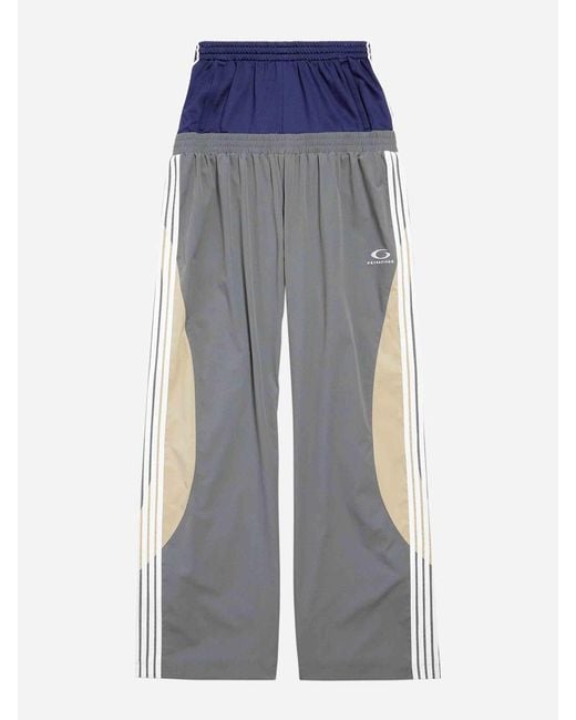 Balenciaga Blue Joggers Sport Cut-Up Stone for men