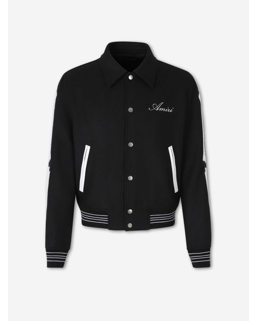 Amiri Black Skel Bomber Jacket for men