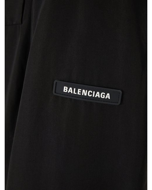 Balenciaga Black Flowy Blazer Logo