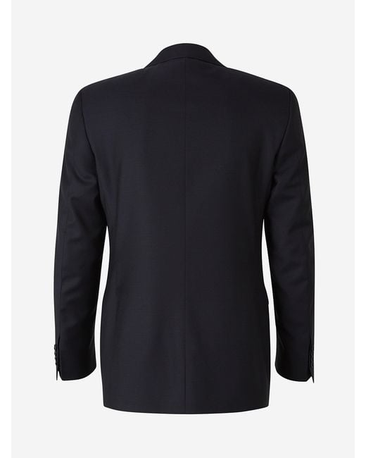 Canali Blue Wool Straight Suit for men