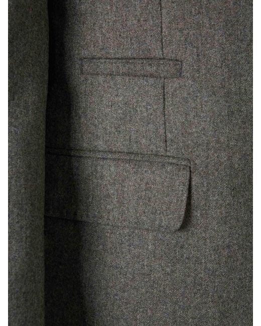 Brunello Cucinelli Gray Blazer Straight Wool for men