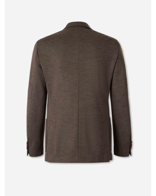 Americana Recta Lana Lardini de hombre de color Brown