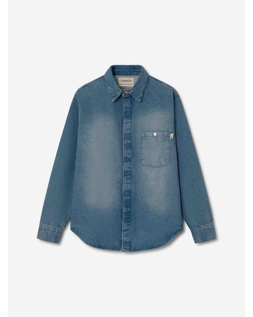 Carrera Blue Ciel Denim Overshirt for men