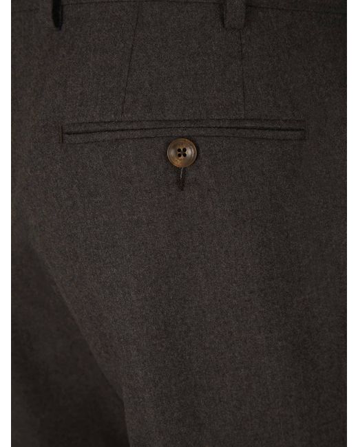 Marco Pescarolo Black Cashmere Dressy Pants for men