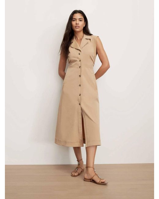 Veronica Beard Natural Orla Shirt Dress
