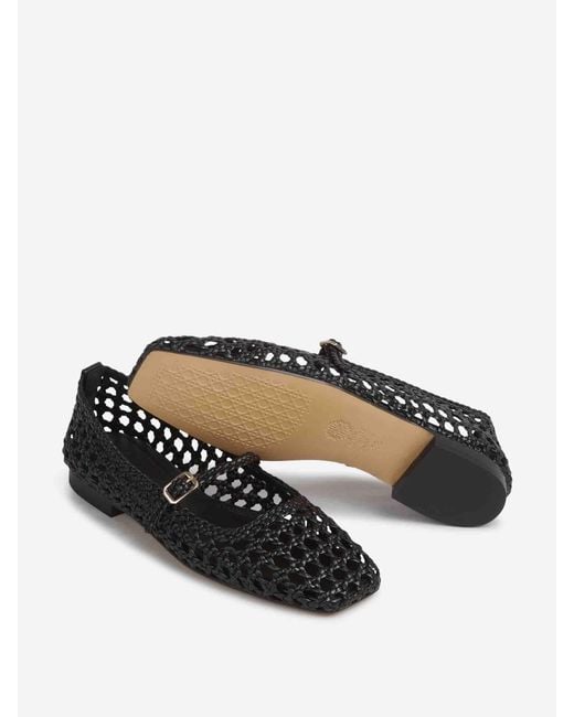 Souliers Martinez Black Mary Jane Paris Ballerinas
