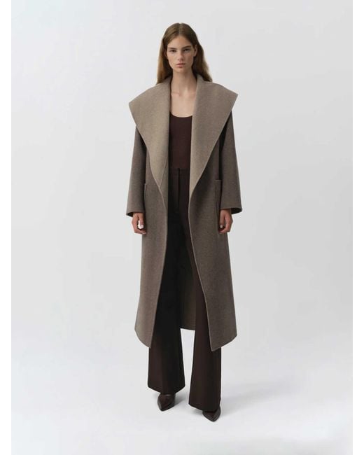 Jonathan Simkhai Brown Allura Long Coat