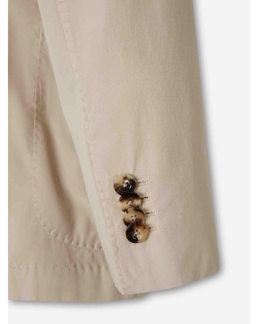 Boglioli Natural Straight Fit Cotton American for men