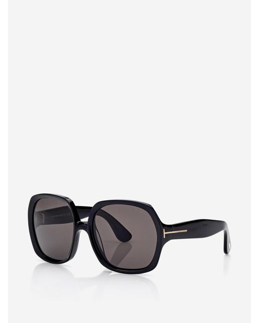 Tom Ford Black Runde Sonnenbrille