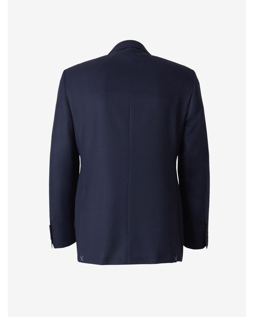 Canali Blue Wool Blazer