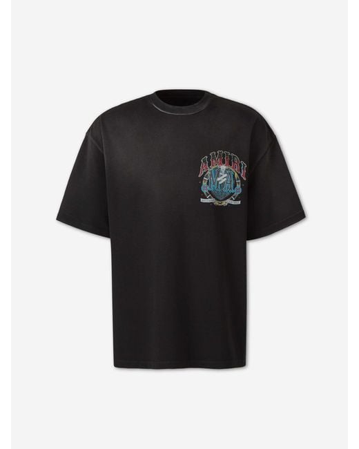 Amiri Black Short Sleeve T-Shirt for men