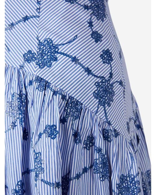 Silvia Tcherassi Blue Indy Midi Dress