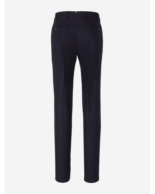 Marco Pescarolo Blue Cashmere Dressy Pants for men