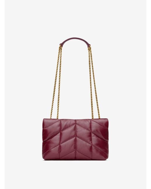 Borsa A Spalla Puffer Toy di Saint Laurent in White