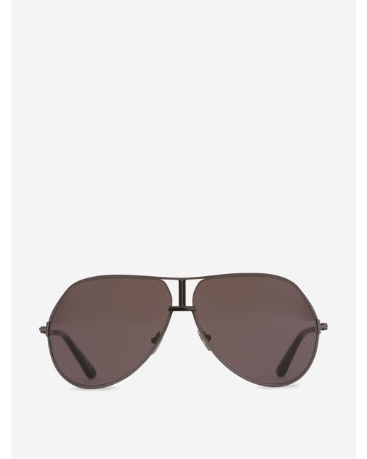 Occhiali Da Sole Aviatore di Tom Ford in Brown da Uomo