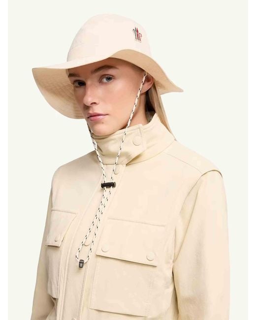 Moncler White Fisherman's Hat