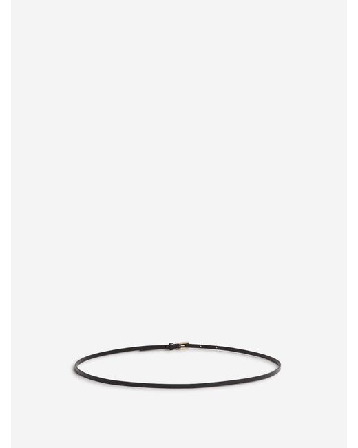 Tom Ford White Needle Patent Leather Belt