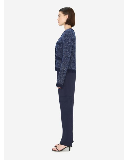 Jonathan Simkhai Blue Linen Cargo Pants