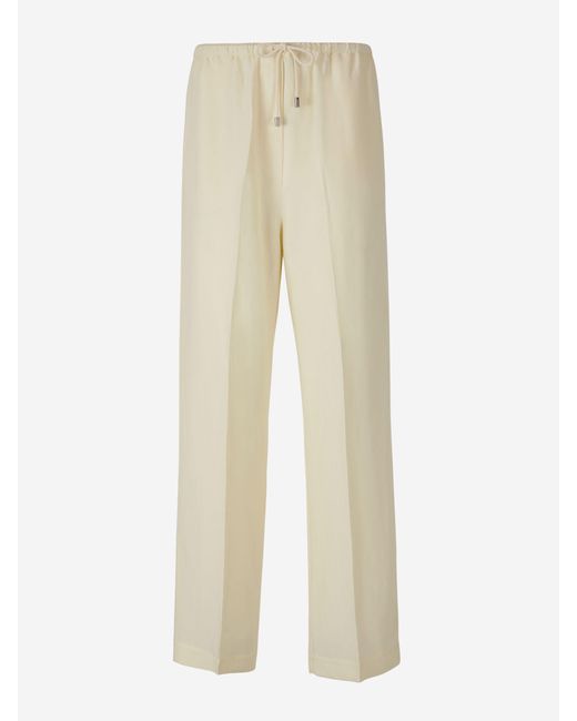 Totême Pleated Pants in Natural | Lyst