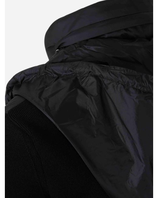 Cárdigan Acolchado Cremallera Moncler de color Black