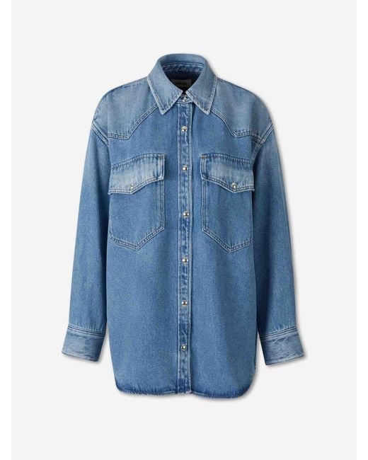 Agolde Blue Lotta Denim Shirt