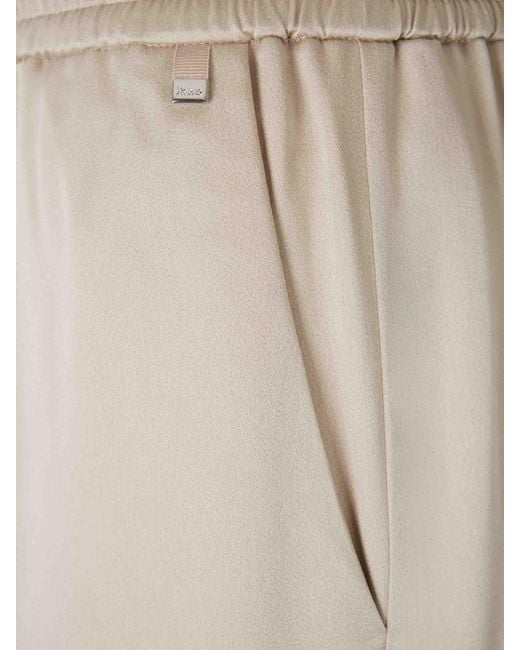 Herno Natural Wide Leg Casual Pants