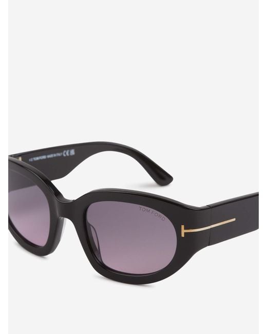 Tom Ford Black Oval Sunglasses