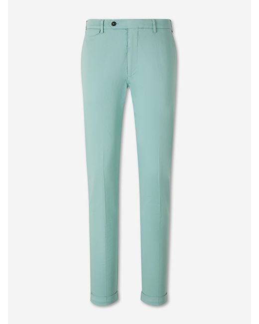 Santa Eulalia Green Straight Chino Trousers for men