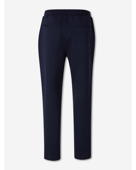 Brunello Cucinelli Blue Fleece Joggers for men