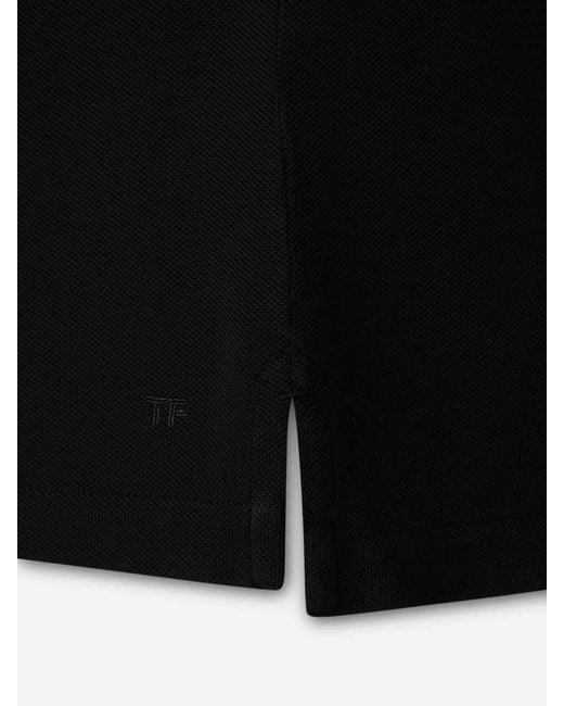Tom Ford Black Plain Polo Shirt for men
