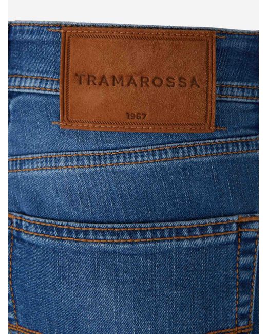 Tramarossa Blue Straight Leg Jeans for men