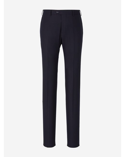 Marco Pescarolo Blue Cashmere Dressy Pants for men