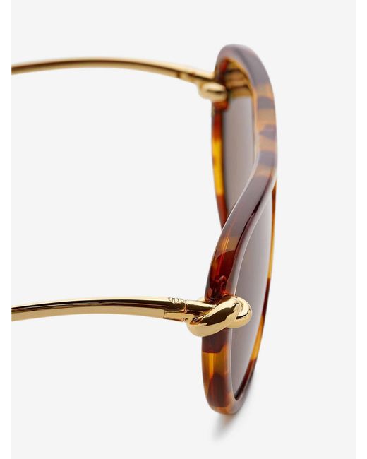 Bottega Veneta Brown Knot Sunglasses for men