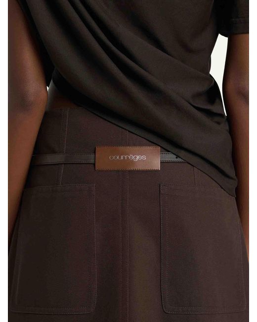 Courreges Natural Straight Bermuda Shorts