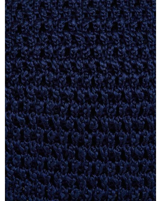 Tom Ford Blue Silk Knit Tie for men
